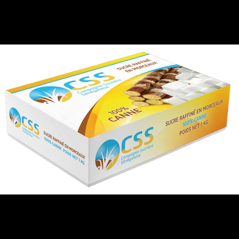 Sucre morceau pur canne CSS - 1kg