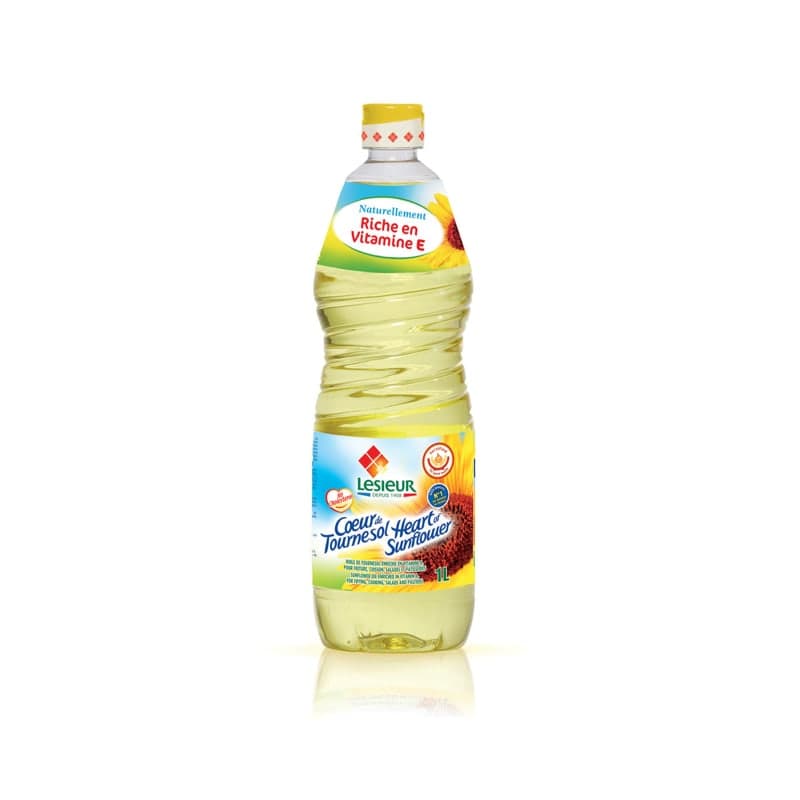 Huile de Tournesol Purifiée Lesieur - Bidon de 1L
